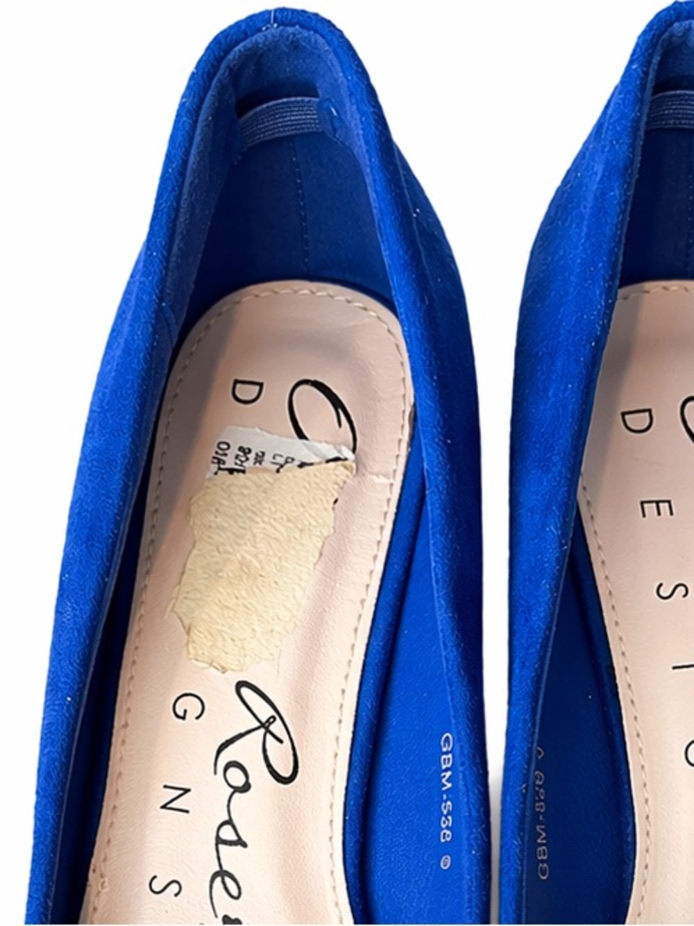 Olivia Rose Designs Blue Suede Pumps Women’s 9M Pointed Toe 2.5” Heel - Picture 6 of 6